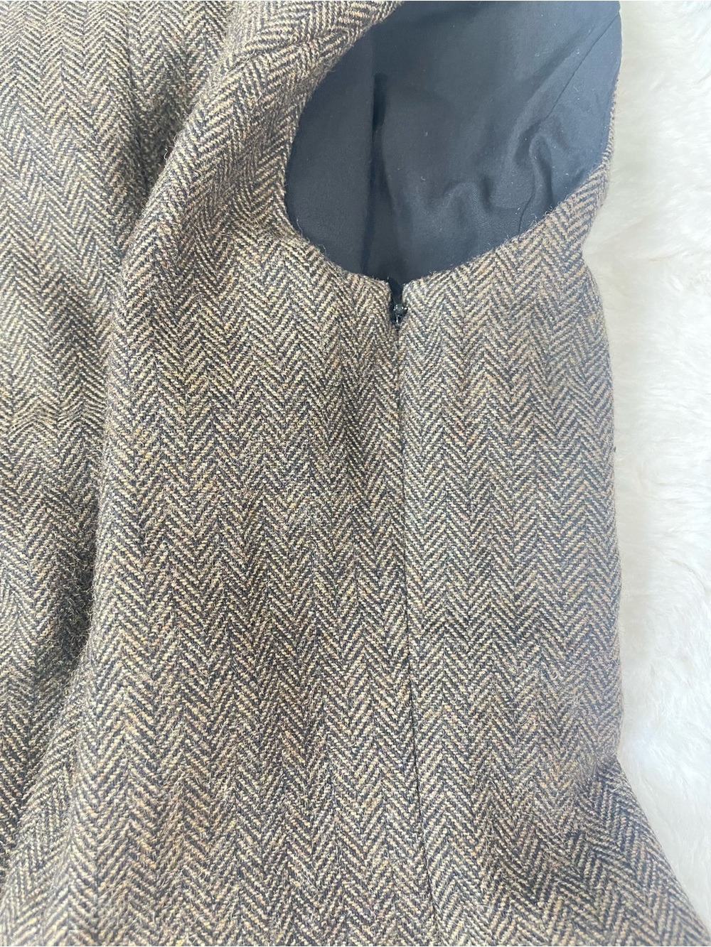 Reformation x Kacey Musgraves Sutton Top Brown Herringbone Size 2 - Picture 8 of 10